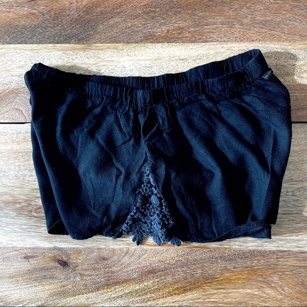 Volcom shorts with lace inserts